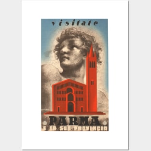 Parma, Italy - Vintage Travel Poster Design Posters and Art